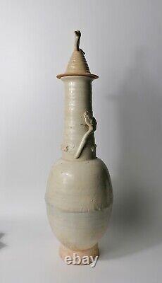 10th century Song dynasty Chinese Large white glazed hunping vase