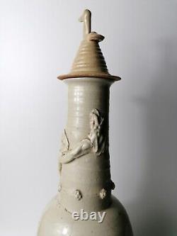10th century Song dynasty Chinese Large white glazed hunping vase