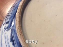 18th Century Blue And White Chinese Large Square Bowl