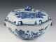 18th Century Chinese Large Blue & White Tureen Qianlong Antique Export Porcelain