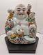 1912-49 Chinese Porcelain Large 23cm Seated Laughing/hotei Buddha & 5 Children