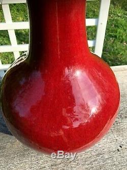 19 LARGE Fine and Rare Antique Chinese Qing Period Flambe Glazed Vase 48 cm ox