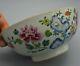 19th C Antique Chinese Fine Large Famille Rose Bowl With Floral Design