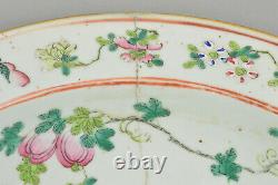 19th FINE Chinese QING Famille Rose Large Porcelain Wash Basin Bowl A/F