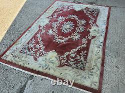 20thC, large, chinese, wool, floral, thick pile, carpet, room size, 9' x 6', large rug