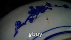 20th Century Chinese Blue And White Hand Painted Large Charger