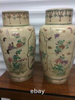 2 Large Antique Oriental Vases DT130