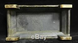 4kg Rare Large Heavy Old Chinese Bronze Incense Burner Censer and Base Marks