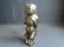 ANCIENT CHINESE HONGSHAN LARGE CARVED JADE FEMALE FIGURE, 19cm. High