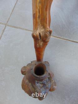 ANTIQUE 19th CENTURY CHINESE ASIAN ROOTWOOD & BRANCH LARGE SMOKING PIPE