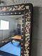 A Good Decorative Large Antique Chinese Hardwood /mother Of Pearl Mirror