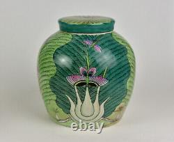 A Large 19th century Chinese Ginger Jar. Qing Dynasty Tongzhi cabbage pattern