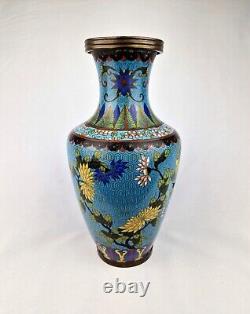 A Large Chinese Cloisonne Vase Late Qing