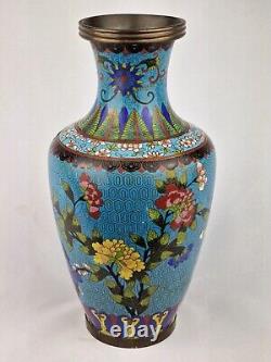A Large Chinese Cloisonne Vase Late Qing
