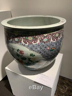 A Large Chinese Famille Rose Porcelain Jardiniere From Christie's