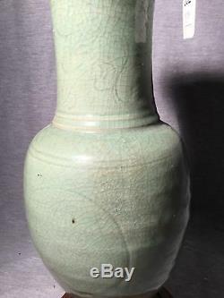 A Large Chinese Longquan Yen Yen Vase Ming Dynasty