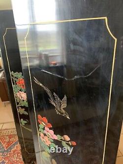 A Large Late Vintage Chinese Lacquer Screen