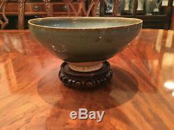 A Large and Rare Chinese Yuan Dynasty Junyao Glazed Bowl