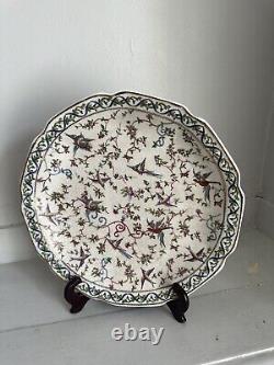 A very Large & rare Antique Chinese 19th C Crackle Plate