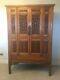 Absolutely Stunning Large Antique Chinese Cupboard / Wardrobe In Carved Elmwood