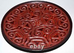 An Antique Large Chinese Lacquer Plate/Charger