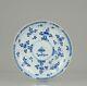 Antique 1700-1722 Kangxi Period Chinese Porcelain Plate Flowers Unmarked