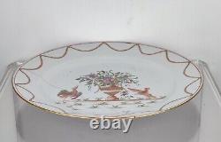Antique 18c Chinese Porcelain Famille Rose Export Large Charger Plate Dish AF