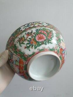 Antique 18th Century Chinese Famille Rose Export Porcelain Large Bowl