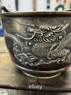 Antique Bronze Cauldron Chinese Dragon Rice Cooking Pots Large & Small Joblot