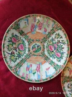 Antique Cantonese D29cm Large wall plate Chinese Porcelain