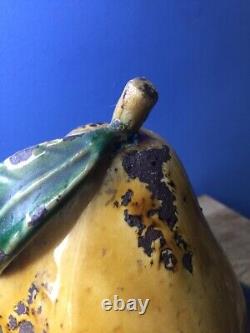 Antique Chinese Alter Fruit Very Large Pear