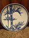 Antique Chinese Blue And White Large Plate 16 Platter Bamboo Chinese Export