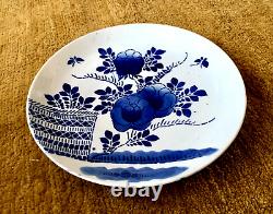 Antique Chinese Blue/white Painted Pottery Large Plate