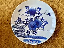 Antique Chinese Blue/white Painted Pottery Large Plate