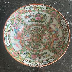 Antique Chinese Famille Rose Bowl Large 1920s