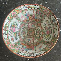Antique Chinese Famille Rose Bowl Large 1920s