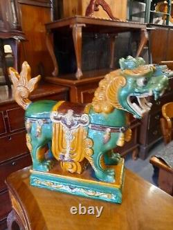 Antique Chinese Foo Dogs Statues Large