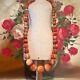 Antique Chinese Fossilized Apple Coral Healing Large Beads Necklace