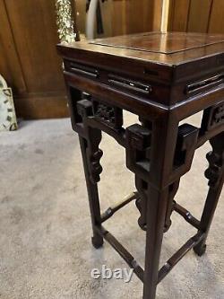 Antique Chinese Hongmu Wood Plant Jardiniere Pot Stand Large