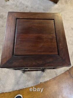 Antique Chinese Hongmu Wood Plant Jardiniere Pot Stand Large