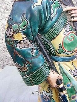 Antique Chinese Immortal Porcelain Figure Shou Lao Large