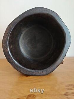 Antique Chinese Large Ebony Pencil / Brush Pot