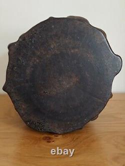 Antique Chinese Large Ebony Pencil / Brush Pot