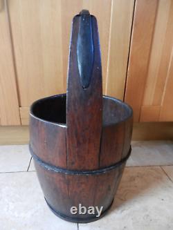 Antique Chinese Large Rice/water Bucket Good Condition