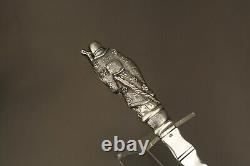 Antique Chinese Large Silver Soup Spoon