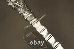 Antique Chinese Large Silver Soup Spoon