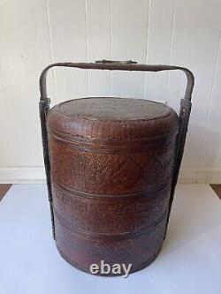 Antique Chinese Large Wedding Basket