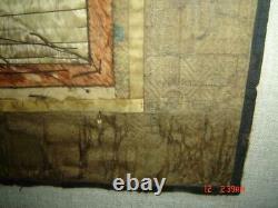 Antique Chinese Ming Large Buddha Figure Of Vajradhara Silk Embroidery Tapestry
