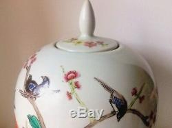 Antique Chinese Porcelain Hand Painted Large Ginger Jar