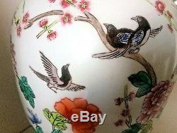 Antique Chinese Porcelain Hand Painted Large Ginger Jar